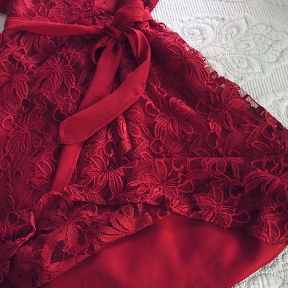 Red Lace Dress - Picture 4 of 8